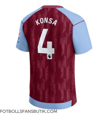 Aston Villa Ezri Konsa #4 Replika Hemmatröja 2023-24 Kortärmad